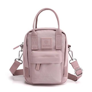 手機包 手提包 斜背包 尼龍隨身小包 473, 淡雅紫