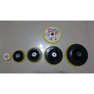 打蠟盤２吋３吋４吋５吋６吋7吋 M16 M14 M10牙 氣動 電動 洗車 漂流木 魔鬼氈 砂紙 打蠟 美容 研磨 拋光, ６吋盤M14, ６吋盤M14