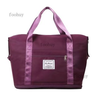 露營收納袋 登山包 手提包 折迭收納袋 大容量輕便旅行包, 雙背新款旅行包紫紅色, 1個