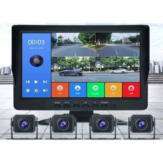 트럭 후방카메라 버스 승용차 차량용 후방 카메라, 10W (4방향)7인치+음성제어+카드없음