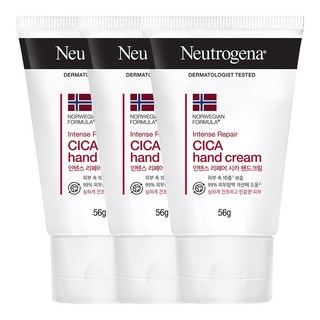 뉴트로지나 인텐스 리페어 시카 핸드크림, 56g, 3개