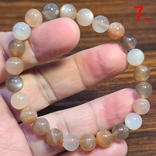 彩月光 月光石 黑月光 橙月光 白月光 黑骨幹水晶 手鍊 手環 手珠 8mm 天然水晶玉石