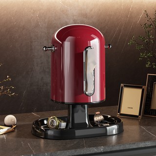 인테리어 티슈 케이스 거실 침실용 엔틱 다기능 티슈홀더 보관함, 1개, 레드