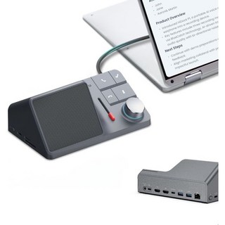 AI 음성 녹음기 자동 전사 및 요약 기능이 있는 H1 11-in-1 USB C 도킹 스테이션 듀얼 HDMI 4K@60Hz 118W PD 2.5Gbps 이더넷 10Gb, 1개