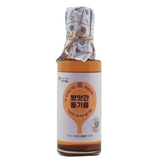 60년전통 대전기름집 100% 국산 들기름 350ml 고소한 들기름, 180ml, 1개
