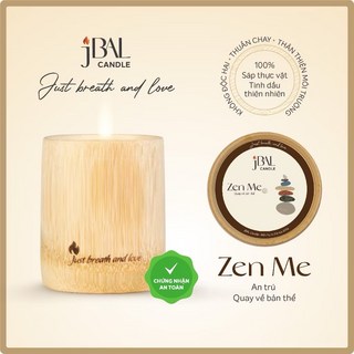 JBAL 擴香竹罐香氛蠟燭 - 專注系列，助於提升記憶與專注力, 1個, 5.Zen Me禪我
