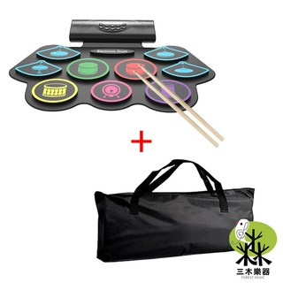 電子爵士鼓 兒童鼓 折疊便攜式練習鼓, 1套, 手捲鼓, MD862MC