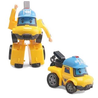 【 台湾 出货 \免运】 變形警車玩具 兒童拆裝變形玩具 機器人救援小車, 黃(袋裝), 1個