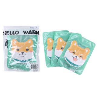 WOMU可愛柴犬造型暖暖包，輕巧便攜，快速發熱，冬季保暖必備, 1個