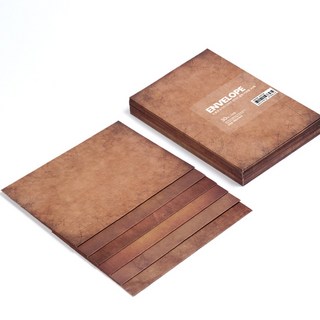 star starred 도톰한 6가지 디자인 빈티지 봉투 가로형, 30매