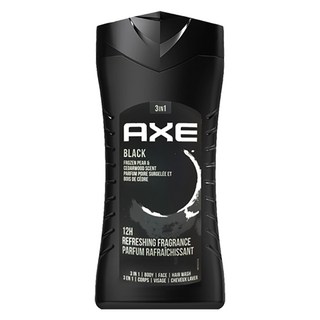 AXE 戰斧 男士 三合一香水沐浴乳-黯黑經典(冰梨雪松), 400ml, 1
