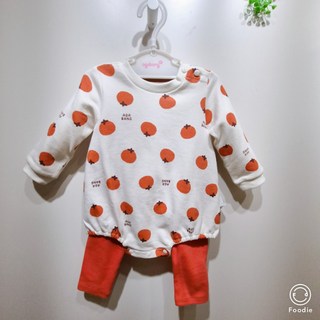 아가방 안양점 23년 신상품 마카롱이 맛있게 익은 듯한 바디슈트세트~ 바지까지 세트로 되어 있어 외출시에도 좋은 바디수트랍니다~무형광~한국원단생산~면100%