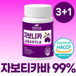 엘로비아 자보니카 자보티카바 브라질100% 정품 haccp 인증, 4개, 60정