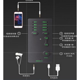 迷你聲卡 手機變聲器 - 電話對講機適用, 1個, 圖3