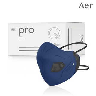 아에르 Pro Q200F (프로 큐) 1급 방진마스크 산업용 공사현장 분진마스크 용접용 100% 국산, 다크블루, 10개입