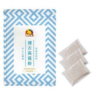 博古 純蒟蒻粉 40g x 3包 (附食品級鹼粉), 1袋, 120g