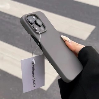 純色半包磨砂殼適用iPhone17promax防摔手機殼果粉12pro軟保護套