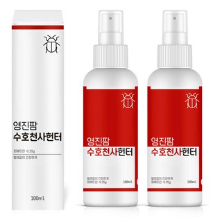 수호천사헌터 100ml 빈대 베드버그 진드기 퇴치제 국내 해외 여행용, 2개, 1개입