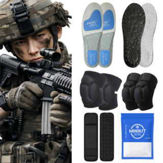 홈온 군 입대 훈련소 준비물 세트, 1개, 훈련용+일상용 깔창2종, 전술보호대3종