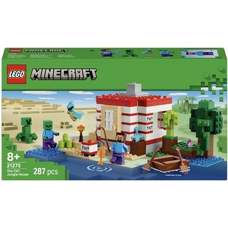 레고 마인크래프트 21275 TNT 정글 하우스, 혼합색상, 1개