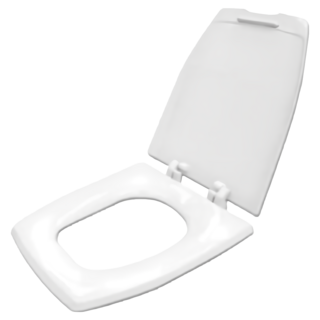 阿爾卑斯馬桶蓋 單體方型通用型 牙色/白色, 白色, 1個