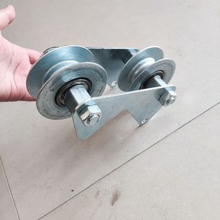 老街口 高空作業手動拉線滑輪收繩器 省力護繩輪 卡墻角收繩器輪 高空作業收繩工具, 49, 1個