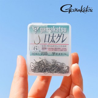 가마가츠 더 박스 구태구레 덕용 벵에돔 바늘 바다낚시바늘, 1개, 80개입