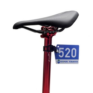 公路山地自行車號碼牌固定座 死飛比賽圓管破風車隊俱樂部牌支架, 1個, 黑色