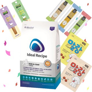 아이디얼레시피 독 스킨앤코트 1kg + 뉴웨이브츄스틱1p + 월간덴탈1p + 아스쿠 말랑소프트50g, 1개