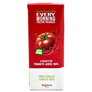 하이랜드프레쉬 100% 토마토주스 무설탕 무첨가 NFC 토마토즙, 72개, 200ml