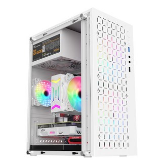 迷你小型 MATX iTX 電腦主機機箱機殼 (台灣現貨 全新 保固30天), 白色-H6（塑膠側透款）, 1個
