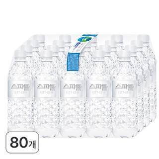 스파클 생수 무라벨, 500ml, 80개
