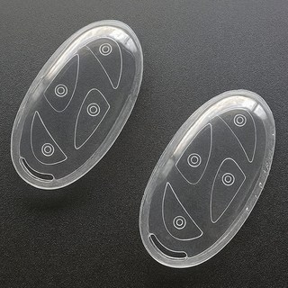 (1+1)라임리빙 현대 호환 차키케이스 자동차 키케이스 투명, 현대-01, 클리어 화이트+화이트