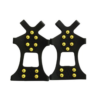 冰爪 防滑鞋套, 基本黃釘款, 1套