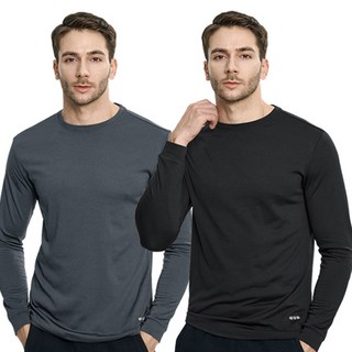 [BFL] (1+1) 남성 겨울 기모 라운드 티셔츠_히트업 칼바람 이겨내는 히팅 핫 기모 안감 / 빅사이즈 스판 이너 웨어 추천