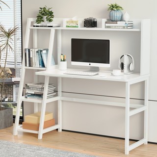 Kurua 다용도 고급 컴퓨터책상 튼튼한 테이블, 화이트