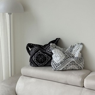 [당일출고 무배]연예인 에코백 반다나 페이즐리 에코백 여성 캔버스 숄더 백