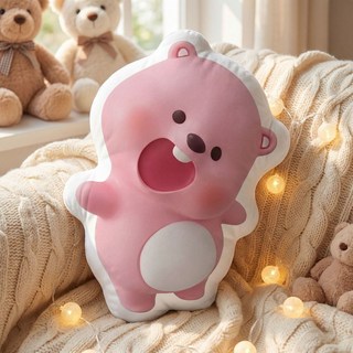 Loopy 異形造型抱枕，卡通床頭沙發靠墊，生日禮物, 1個, 謝謝你呀40