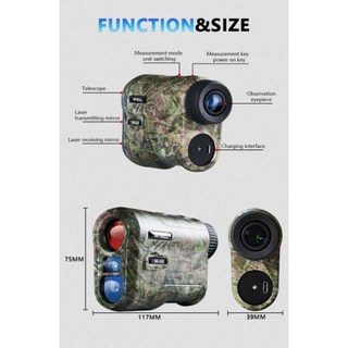台灣 穩定準 測距儀 狩獵專用 高爾夫球測距 600米專用 工地測距儀, 迷彩一台