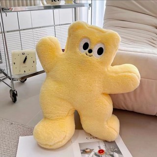 可愛小熊玩偶抱枕，絨毛玩具娃娃，適合睡覺及生日新年禮物, 1個, 奶黃色小熊抱枕約50cm