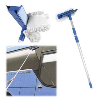 버스창문 닦는 유리 스펀지 청소 브러쉬 대걸레 닦개, 1개