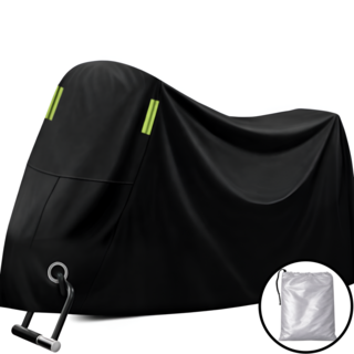 노재 전차종 도난방지 방수 사계절 오토바이 커버, 올블랙