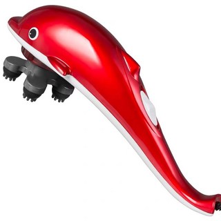 돌고래 마사지 스틱 전기 핸드 헬드 해머 어깨와 목 비트 경추 허리 바디 자오선 백 진동기, 미니 1 헤드(소전력)