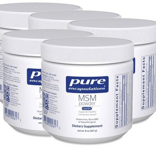 퓨어인캡슐레이션 엠에스엠 식이유황 파우더 Pure Encapsulations MSM Powder, 5개, 227g