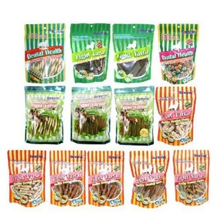 BONE PLUS 犬用潔牙棒系列 袋裝 300-340g 超值包，多種尺寸可選，有效潔牙，維護狗狗口腔健康, 1個, 六星雙效薄荷草本潔牙棒 / S