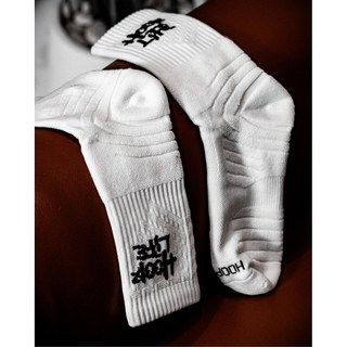 HOOPLIFE 彈性運動襪, 白, 1個