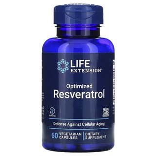 LIFE EXTENSION 白藜蘆醇素食膠囊, 60顆, 1罐