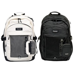 [디스커버리 26년 신상] 남녀공용 에어 플로 백팩 가방 책가방 신학기 새학년 중학생 고등학생 입학 선물 + 미니 파우치 + 스포츠 양말