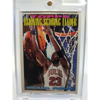 1994 Topps Scoring Leader 마이클 조던 Jordan NBA 농구 카드, 1개