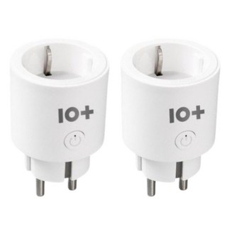 [직영] 텐플 M10-EM 16A 스마트 플러그 원격제어 콘센트, 2개, 화이트, 8cm